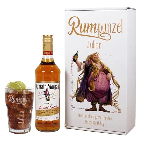 Herz & Heim® Personalisiertes Rum Geschenkset 