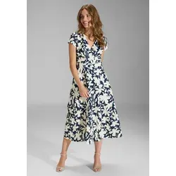 Swing Midi Kleid aus bedrucktem Scuba von Swing