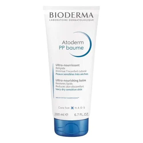 Bioderma Atoderm PP Balsam 200 ml - Trockene & sensible Haut, geschmeidigmachender Balsam für sehr trockene, neurodermitisneigende Haut, stärkt die Hautschutzbarriere und beruhigt irritierte Haut.