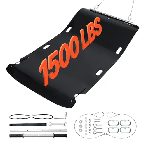 VEVOR Hirschschlitten, 2300x1175 mm, HDPE-Mehrzweckschlitten, Tragkraft 680 kg, manuelles Ziehen, Abschleppen kompatibel mit ATV-UTV-Traktor, Transportmatte für Garten, Eisfischen, Holz