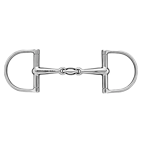 Sprenger MAX CONTROL D-Ring Gebiss - Doppelt gebrochenes Ausbildungsgebiss für optimale Zügelhilfeübertragung und Kontrolle, ideal für das Training von Pferden.