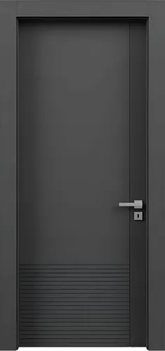 Graune Designer Innentür - Edle PVC-Wohnungstür - Moderne und vielseitige Innentür in Grau, passend für jedes Zimmer. Mit hochwertigem Laminox-Finish und stabiler Holzstruktur, ideal für den täglichen Einsatz. Maße: 90 x 190 cm, inklusive 2 Jahre Herstellergarantie.
