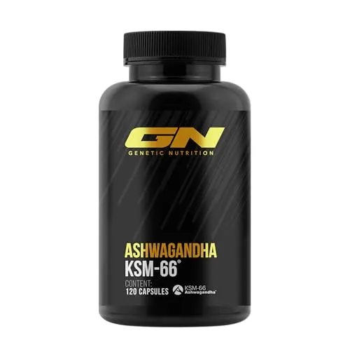 GN Laboratories Ashwagandha KSM-66® 120 Kapseln – Hochdosierte vegane Kapseln - Ashwagandha Nahrungsergänzung mit KSM-66 Extrakt, reich an Withanoliden für maximale Wirksamkeit – Ideal für vegane Ernährung und höchste Qualität aus Deutschland.