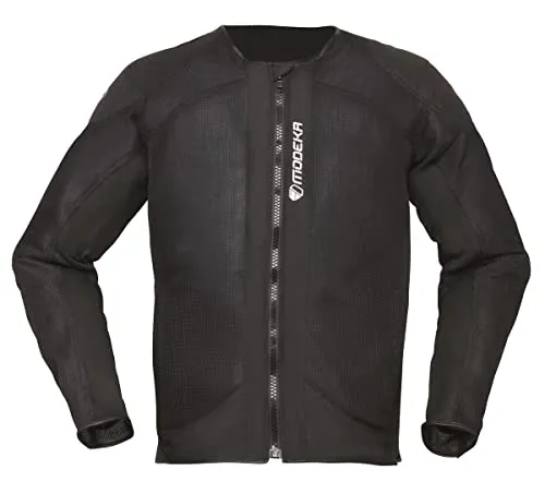 Modeka Shielder Kinder Protektorenjacke - Schwarz - Größe 164 - Motorradjacken mit Level 2 Protektoren für optimalen Schutz, ideal für heiße Tage dank großzügiger Mesh-Einsätze und Stretchmaterial.