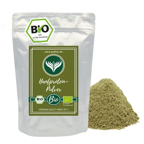 BIO Hanfprotein Pulver | Hanfprotein gemahlen | vegane Eiweißquelle (500g)