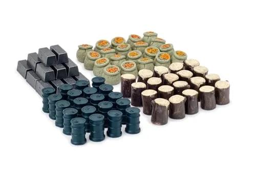 Stonemaier Games , Scythe: Realistic Resources , Board Game , Ages 14+ , 1-5 Players , 90-115 Minutes Playing Time Multicolor STM608