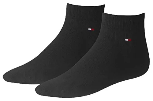 Tommy Hilfiger Iconic Kids' Sports Quarter Socks (2 pack) in schwarz von Tommy Hilfiger