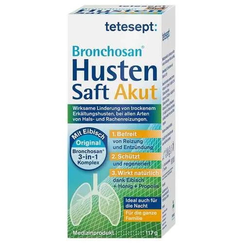 Tetesept Bronchosan Husten Akut Saft 117 g