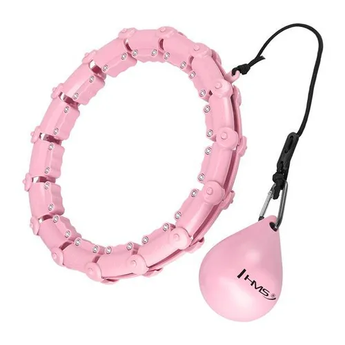 HHW02 HULA HOP LIGHT PINK Z WYPUSTKAMI I OBCIĄŻNIKIEM HMS HMS 5907695552645