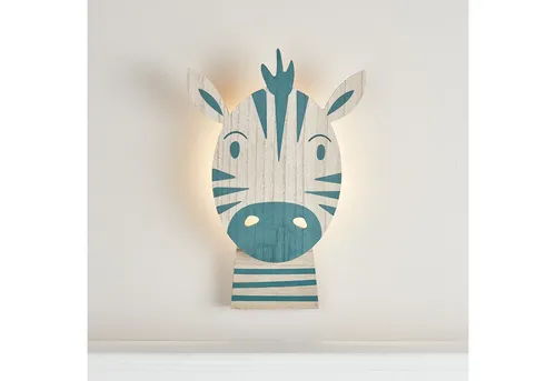 Lights4fun LED Wandleuchte Zebra Wandlampe Kinderzimmer