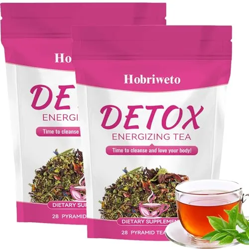 Tage Detox Tee zum Abnehmen – Kräutertee mit Grüner Tee, Löwenzahn & Pfirsich