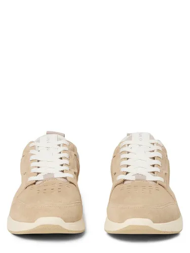 Marc O'Polo Herren Sneaker aus Veloursleder 41 - Sneakers aus softem Rindsveloursleder mit Mesh-Einsätzen und Memory-Foam-Innensohle für optimalen Tragekomfort im urbanen Alltag.