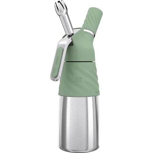 iSi Sahnespender Creative Whip Premium 159116 | 500ml | Wave Green - Sonstige Küchenhelfer – Hochwertiger Edelstahl-Sahnespender mit 3 Edelstahltüllen für kreative Desserts und einfache Reinigung, spülmaschinenfest.