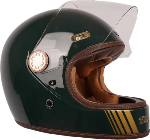 By City Roadster III Integralhelm Grün XL - Stylischer Motorradhelm für Stadtfahrer: Der BY CITY Roadster III bietet leichten Komfort (1301-1400 g) und zuverlässigen Schutz durch eine robuste Polycarbonat-Schale. Ideal für sichere und entspannte Fahrten.
