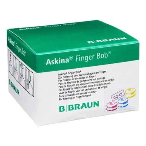 ASKINA Finger Bob large 25 St - Flexibles Fingerpflaster - Erste-Hilfe-Heftpflaster & Verbandsmaterial, ideal für eine sichere Wundversorgung an Fingern, schützt effektiv vor Schmutz und Wasser.
