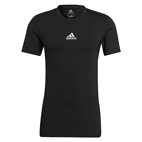 adidas Herren Techfit Compression Kurzarm Shirt, Schwarz, XXL EU - Trainingsbekleidung mit Kompressionspassform für maximale Bewegungsfreiheit und Feuchtigkeitsabsorption – ideal für intensive Workouts.