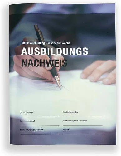 Ausbildungsnachweis für duale Ausbildung/ Berichtsheft A4, 55 Wochen