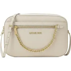 MICHAEL KORS Handtasche Jet Set Item – LT Cream - Elegante Handtasche aus Saffiano-Leder im praktischen Crossbody-Format. Ideal für jeden Anlass, mit optimaler Innenaufteilung für Ordnung und Stil. Ein Must-Have für modebewusste Damen!
