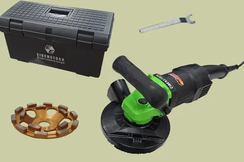 Eibenstock EBS 120.1 Betonschleifer 125mm - Schleifmaschine für präzise Betonbearbeitung mit 1400 W Leistung, ideal für Sanierungsprojekte und professionelle Anwendungen.