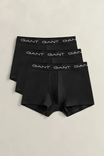 GANT Herren Trunk 3-Pack Boxershorts, Schwarz, M EU