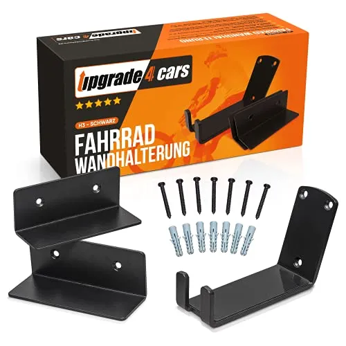 Fahrrad Wandhalterung Horizontal | Pedal Wandhaken Radaufhängung Schwarz | Fahrradhalterung Rad Wandhalter | Fahrradhalterung Wand bis 30 Kg
