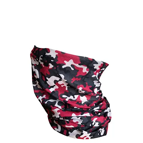 Oblique Unique® Multifunktionstuch Schlauchtuch Halstuch Loop Tarnlook Outdoor Motorrad Wandern Fahrrad Biking Pink Schwarz Weiß - Camouflage 8