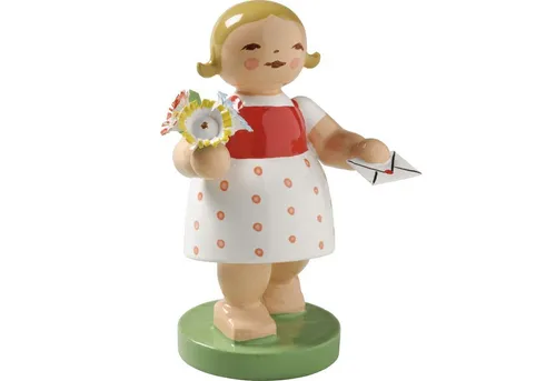 Wendt & Kühn Sammelfigur Gratulantin mit Brief und Blumen 643/N/2 - Sammelfigur von Wendt & Kühn - Liebevoll handgefertigt, bringt sie fröhliches Ambiente und ist das perfekte Geschenk für jeden Anlass.