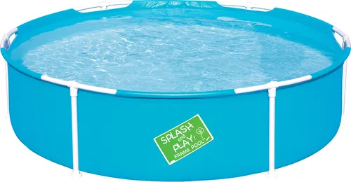 BESTWAY 56283 Frame Pool - Rundes Stahlrahmenbecken 152x38cm - Swimmingpools - Robustes Stahlrahmenbecken für erfrischenden Badespaß im Garten, ideal für Familien und entspannte Sommertage.