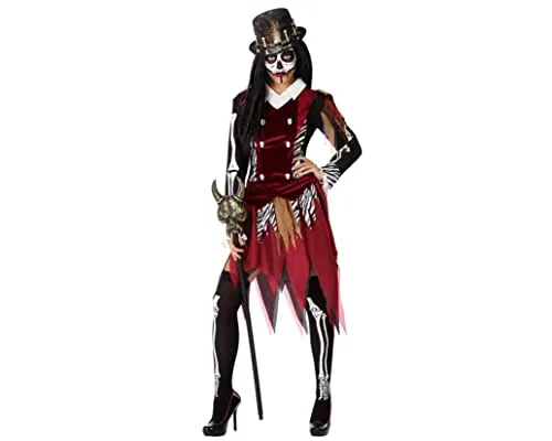 ATOSA Voodoo Kostüm XS - Kostüm für Kinder, perfekt für Halloween und Mottopartys. Dieses 2-teilige Set aus Hemd und Rock begeistert mit seinem einzigartigen Voodoo-Magie-Design.
