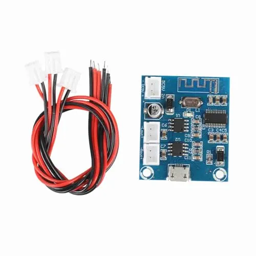 Stereo Bluetooth Audiomodul mit 5W+5W Verstärkerplatine für Lautsprecher, Kabelloses Mini DIY Modul Bluetooth 4.2 - Hochleistungsfähig
