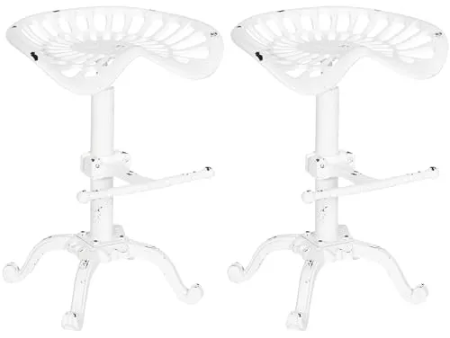 CLP 2er Set Barhocker Butch mit Gusseisernem Sitz - Barmöbel – außergewöhnliches Design mit gusseisernem Sitz für besten Komfort, ideal für Theken und Bars.