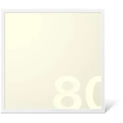 LED Panel 62,0 x 62,0 cm warmweiss 80 CRI - Einbauleuchte für Arbeitsräume und Flure, bietet exzellente Lichtqualität mit 80 CRI und ist ideal für kosteneffiziente Beleuchtung in wenig frequentierten Bereichen.