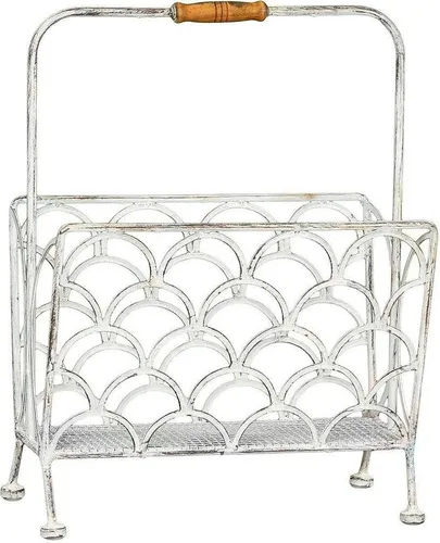 Zeitungsständer AMBIENTE HAUS, weiß, 34x45x20 cm von Ambiente Haus