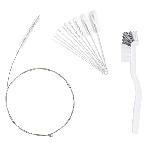 12-Stück Reinigungsbürste Set, 1.5m Schlauchbürste, Edelstahl Bürste, Rohrreinigungsbürste, vielseitige Reinigungsbürsten, geeignet für Strohhalme, Flaschen, Küche und Bad