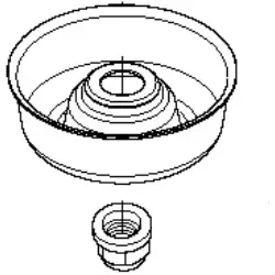 Produktbild Husqvarna Stützteller M12 Metall inkl. Mutter
