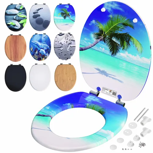 CASARIA® Toilettendeckel mit doppelter Absenkautomatik