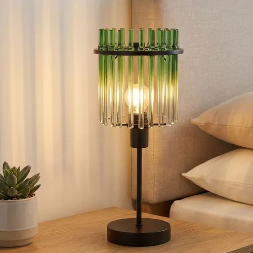 GLOBO LIGHTING LED Tischleuchte in Grün – Warmweiß - Stilvolle Tischleuchte mit warmweißem Licht, ideal für jeden Raum. Mit inkludiertem Leuchtmittel und kompakten Maßen für vielseitige Einsätze.