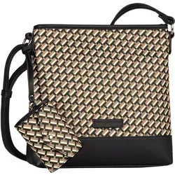 Tom Tailor Bags Xenia Damenaccessoires Tasche Schwarz - Umhängetasche mit Reißverschluss, abnehmbarer Pouch und verstellbarem Schulterriemen - ideal für Freizeit und Alltag.