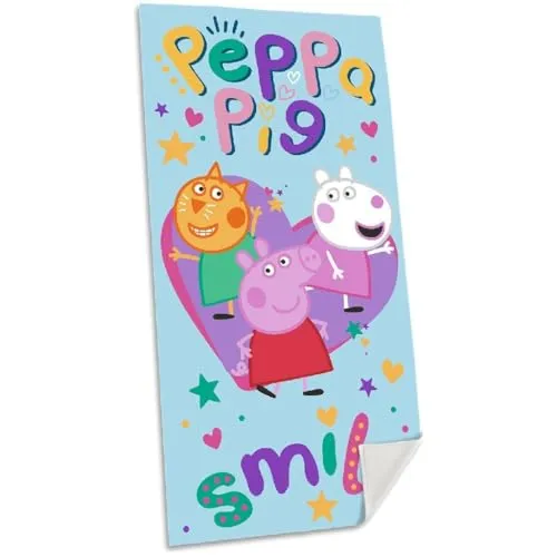 Badetuch (70x140cm, Baumwolle), Peppa Pig