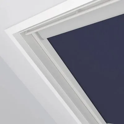 Dachfensterrollo Verdunklungsrollo Dunkelblau - 100% Verdunkelnd, Kompatibel mit VELUX MK10 - Optimale Verdunkelung für Ihr Dachzimmer mit diesem hochwertigen Rollo, das einfach montierbar ist und auf gängige VELUX-Fenster passt. Die Thermobeschichtung sorgt für ein angenehmes Raumklima.