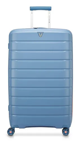 RONCATO Hartschalen-Trolley Neon, 4 Rollen – Ideal für Reisen - Der RONCATO Trolley in Avio mit neonorangefarbenen Akzenten bietet viel Stauraum (111 l) und praktische Funktionen. Mit 4 leisen Rollen und einem TSA-Zahlenschloss ist er perfekt für lange Reisen und höchsten Komfort.