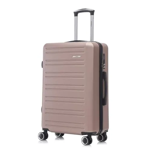 YONSLY Koffer Suitcase XL Roségold in gold von YONSLY