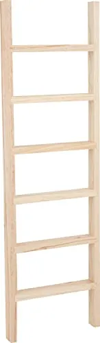 VBS Holz-Leiter 60 cm aus Kiefernholz - Dekorative Holz-Leiter aus Kiefernholz, ideal zum Bemalen und Gestalten. Größe: 60 cm x 18 cm, perfekt für kreative DIY-Projekte und zur Verschönerung mit einem Kranz.