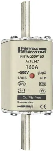 Mersen 1B169.000000 NH-Sicherung Sicherungsgröße = 1 160A 500V 1St.
