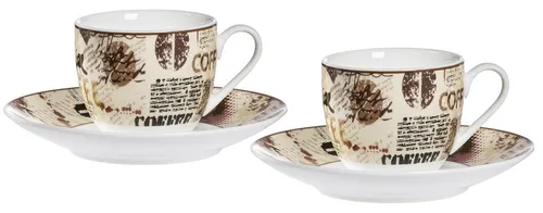 Ritzenhoff & Breker Espresso-Set CREMA 4-teilig 2 Tassen + 2 Untertassen