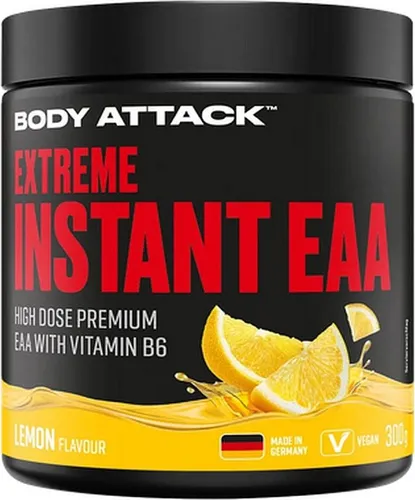 Body Attack Extreme Instant EAA - 300g Dose Lemon in schwarz von Body Attack Sports Nutrition