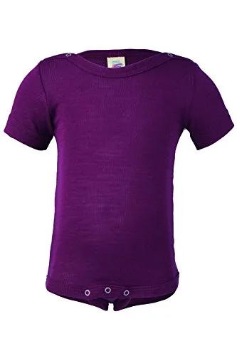 Engel Baby/Kinder Body Kurzarm Bio-Schurwolle/Seide Orchidee 74/80