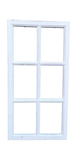 Deko-Impression Sprossenfenster Bilderrahmen - Deko-Objekte, massiver Holzrahmen im Shabby-Style mit sechs Fächern, ideal für kreative Wandgestaltungen und persönliche Fotopräsentationen.