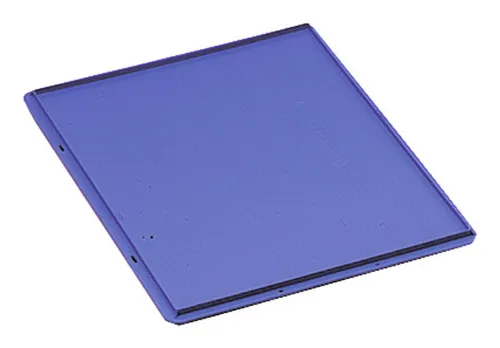 LA KA PE Auflagedeckel blau für Transparent Stapelkasten VTK B600xT400 mm - Transportkästen, stabiler Auflagedeckel für optimale Stapelbarkeit und Schutz Ihrer Inhalte