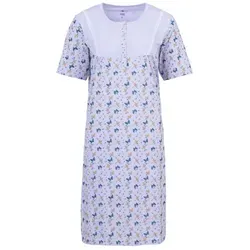 zeitlos Nachthemd Nachthemd Kurzarm - Butterfly lila XL